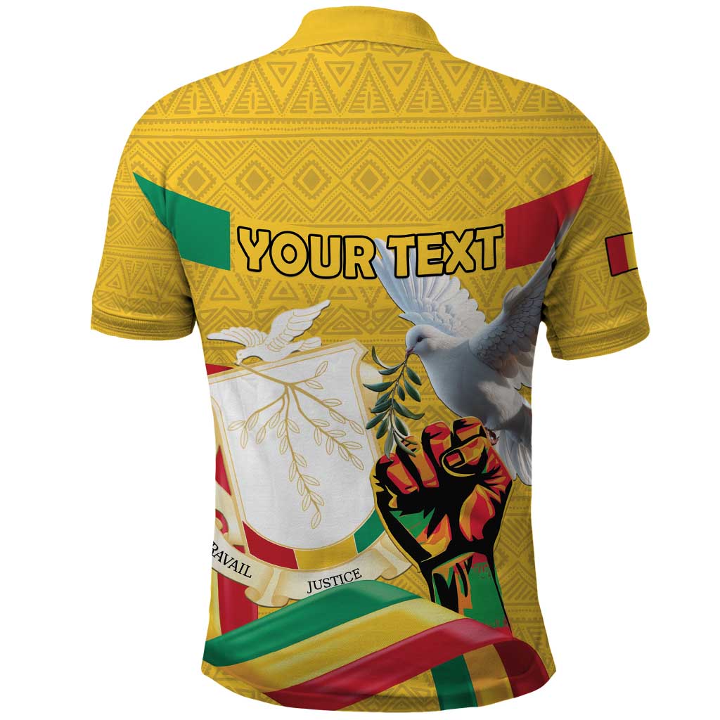 Guinea Personalized Polo Shirt Happy Independence Day - African Pride