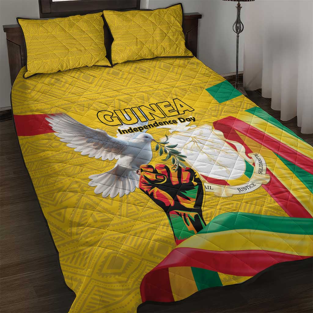 Guinea Quilt Bed Set Happy Independence Day - African Pride