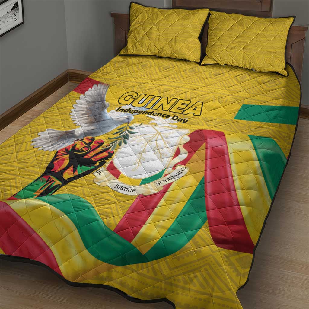Guinea Quilt Bed Set Happy Independence Day - African Pride