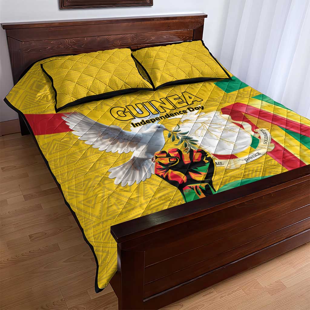 Guinea Quilt Bed Set Happy Independence Day - African Pride