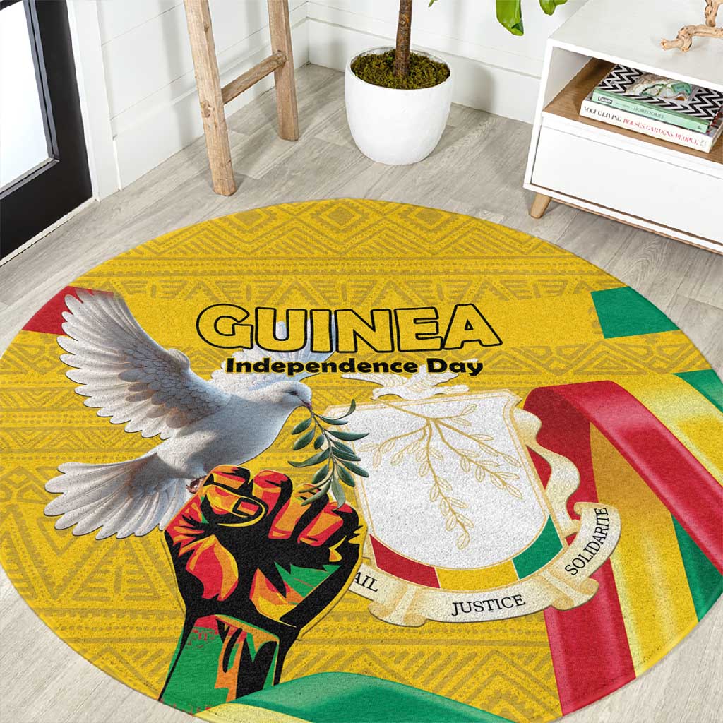 Guinea Round Carpet Happy Independence Day - African Pride
