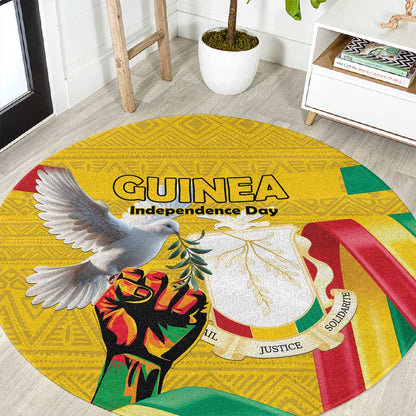 Guinea Round Carpet Happy Independence Day - African Pride