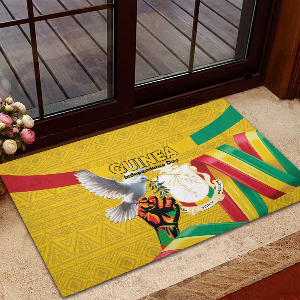 Guinea Rubber Doormat Happy Independence Day - African Pride