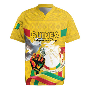 Guinea Personalized Rugby Jersey Happy Independence Day - African Pride