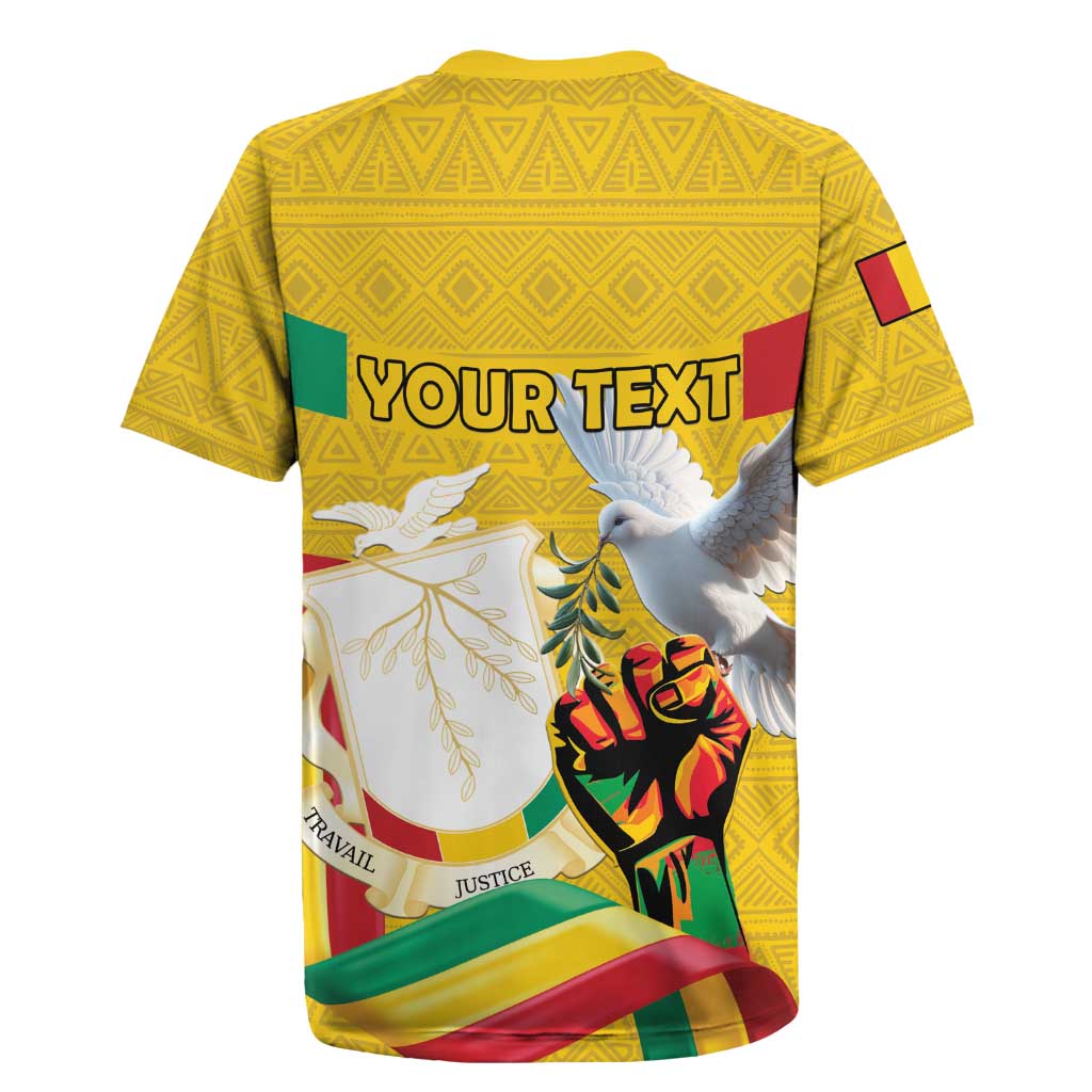 Guinea Personalized Rugby Jersey Happy Independence Day - African Pride