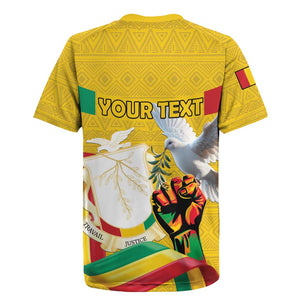 Guinea Personalized Rugby Jersey Happy Independence Day - African Pride