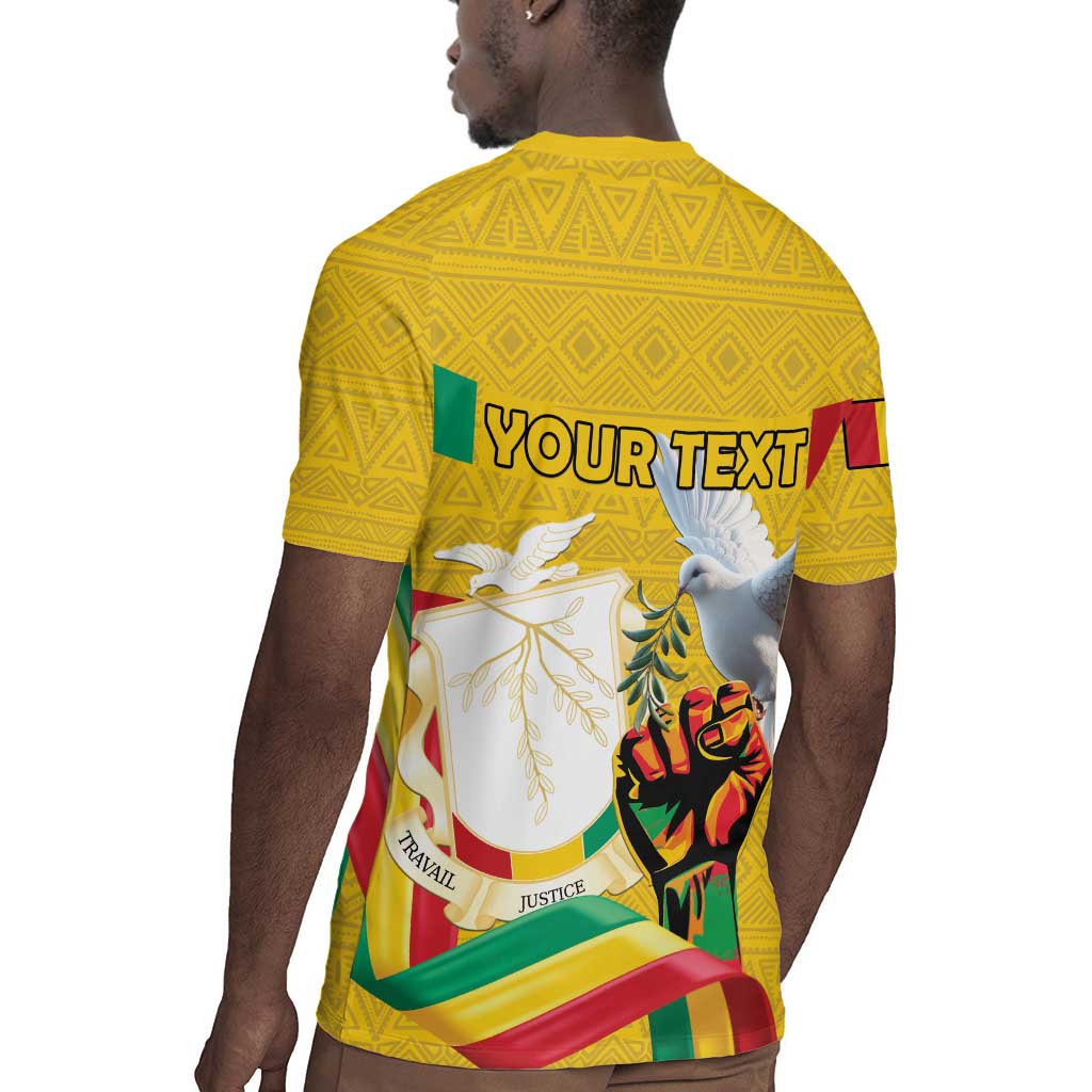 Guinea Personalized Rugby Jersey Happy Independence Day - African Pride