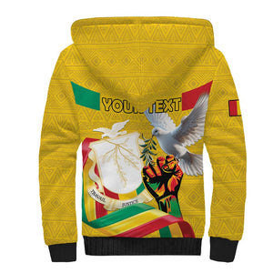 Guinea Personalized Sherpa Hoodie Happy Independence Day - African Pride