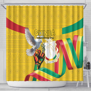 Guinea Shower Curtain Happy Independence Day - African Pride