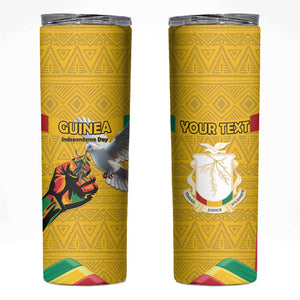 Guinea Personalized Skinny Tumbler Happy Independence Day - African Pride