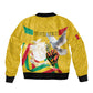 Guinea Personalized Sleeve Zip Bomber Jacket Happy Independence Day - African Pride
