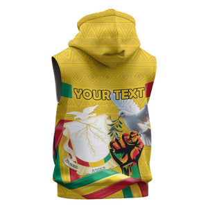 Guinea Personalized Sleeveless Hoodie Happy Independence Day - African Pride