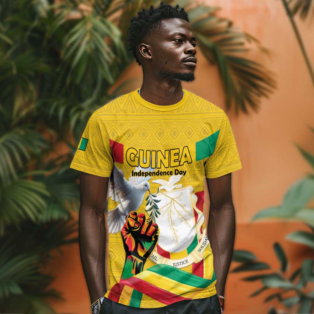 Guinea Personalized T shirt Happy Independence Day - African Pride