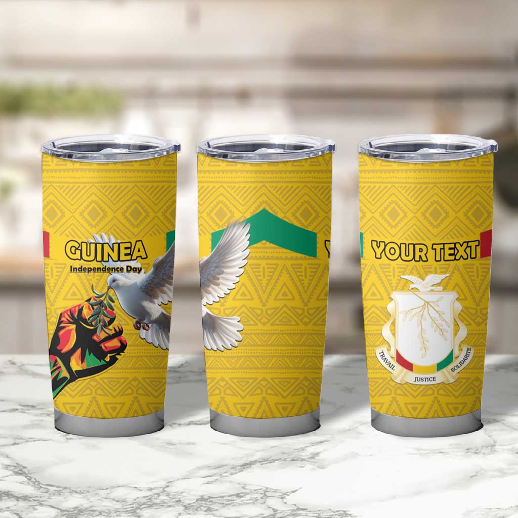 Guinea Personalized Tumbler Cup Happy Independence Day - African Pride