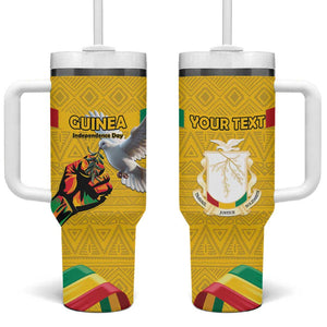 Guinea Personalized Tumbler With Handle Happy Independence Day - African Pride