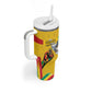 Guinea Personalized Tumbler With Handle Happy Independence Day - African Pride