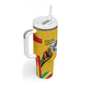 Guinea Personalized Tumbler With Handle Happy Independence Day - African Pride