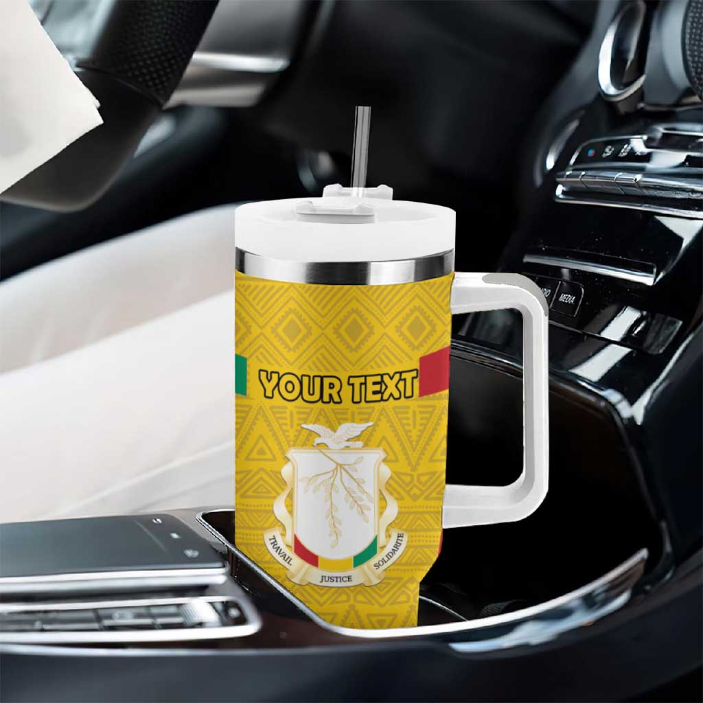 Guinea Personalized Tumbler With Handle Happy Independence Day - African Pride