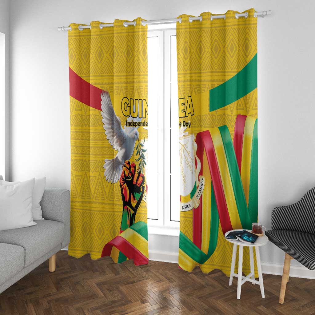 Guinea Window Curtain Happy Independence Day - African Pride