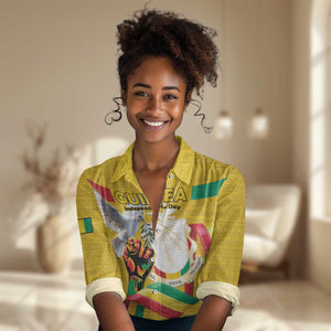Guinea Personalized Women Casual Shirt Happy Independence Day - African Pride