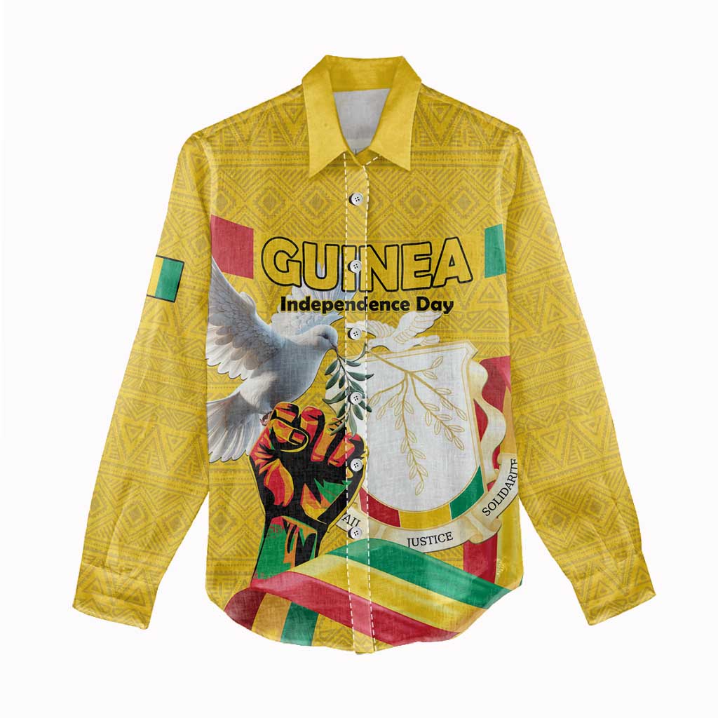 Guinea Personalized Women Casual Shirt Happy Independence Day - African Pride