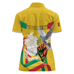 Guinea Personalized Women Polo Shirt Happy Independence Day - African Pride