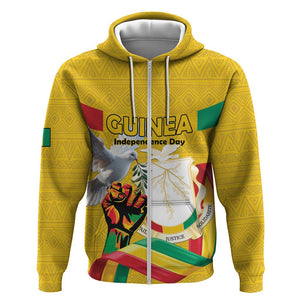 Guinea Personalized Zip Hoodie Happy Independence Day - African Pride