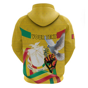 Guinea Personalized Zip Hoodie Happy Independence Day - African Pride
