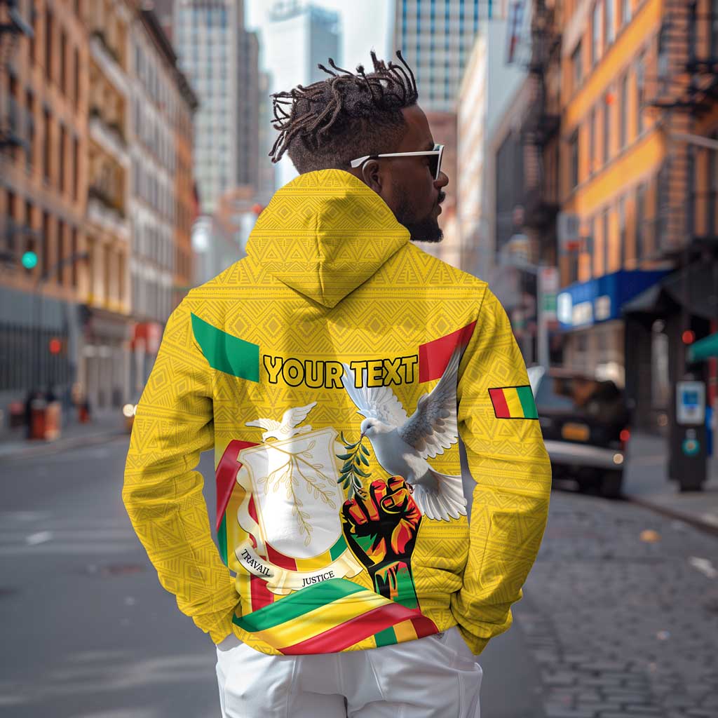 Guinea Personalized Zip Hoodie Happy Independence Day - African Pride