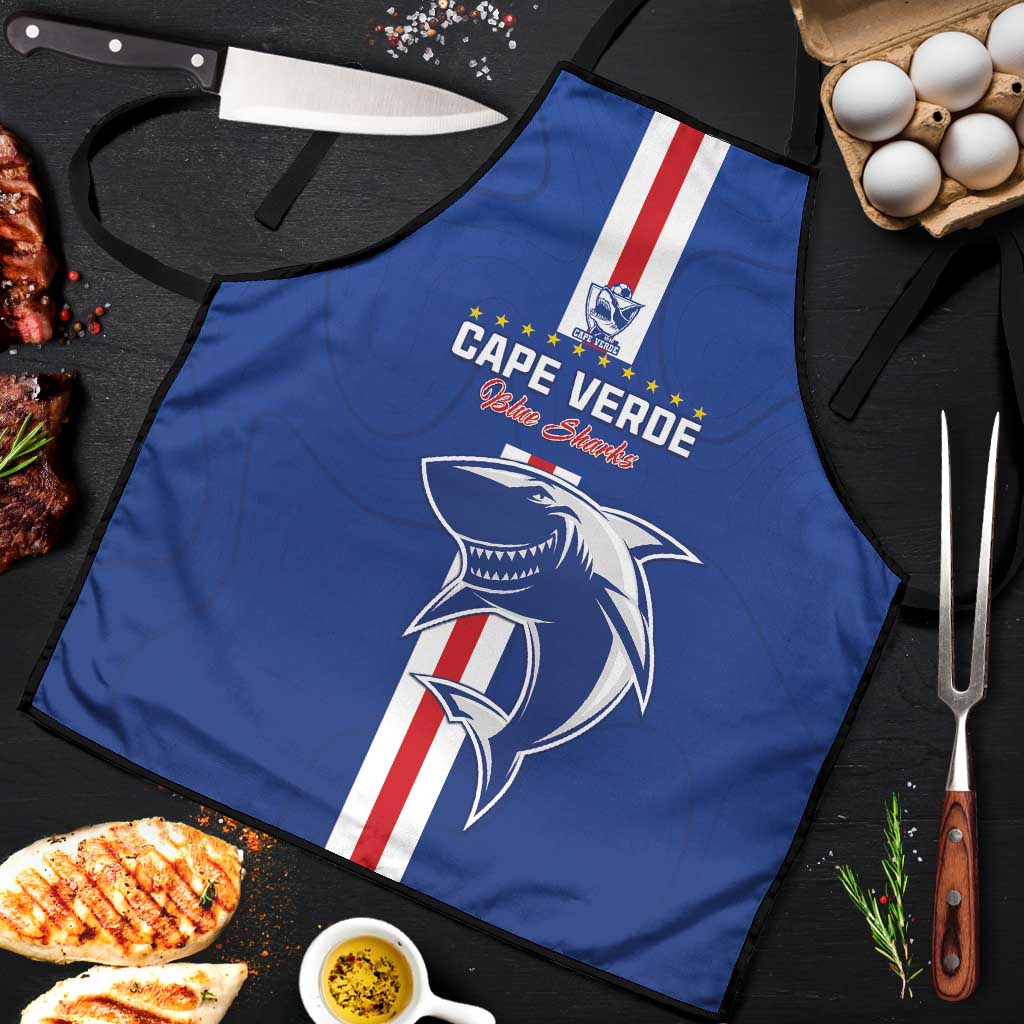 Cape Verde Football Apron Go Champions Blue Sharks