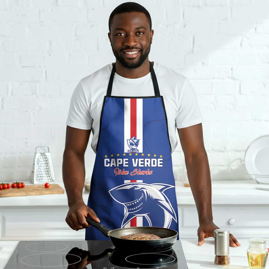 Cape Verde Football Apron Go Champions Blue Sharks