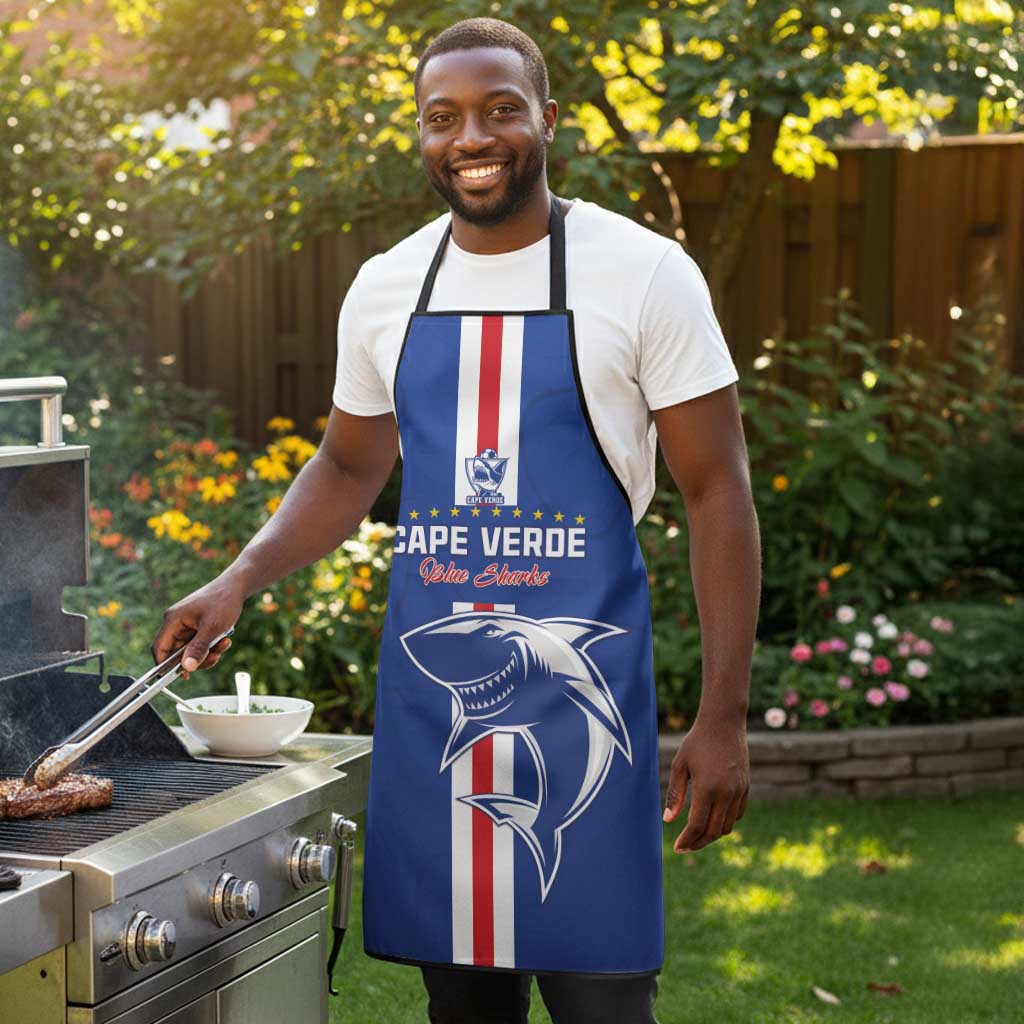 Cape Verde Football Apron Go Champions Blue Sharks