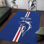 Cape Verde Football Area Rug Go Champions Tubaroes Azuis - African Pride