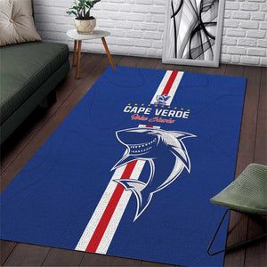 Cape Verde Football Area Rug Go Champions Tubaroes Azuis - African Pride