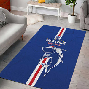 Cape Verde Football Area Rug Go Champions Tubaroes Azuis - African Pride