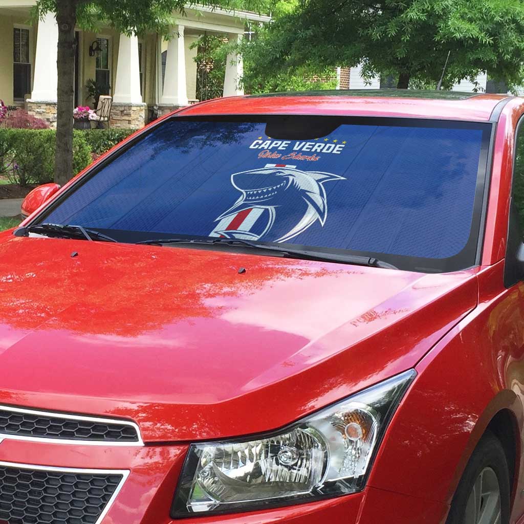 Cape Verde Football Auto Sun Shade Go Champions Blue Sharks