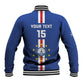 Custom Cape Verde Football Baseball Jacket Go Champions Tubaroes Azuis - African Pride