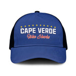 Cape Verde Football Baseball Net Cap Go Champions Tubaroes Azuis - African Pride