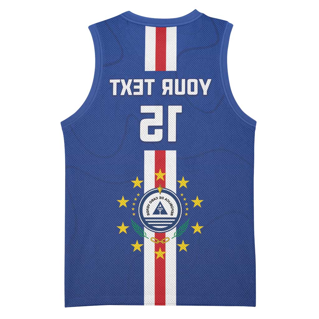 Custom Cape Verde Football Basketball Jersey Go Champions Tubaroes Azuis - African Pride