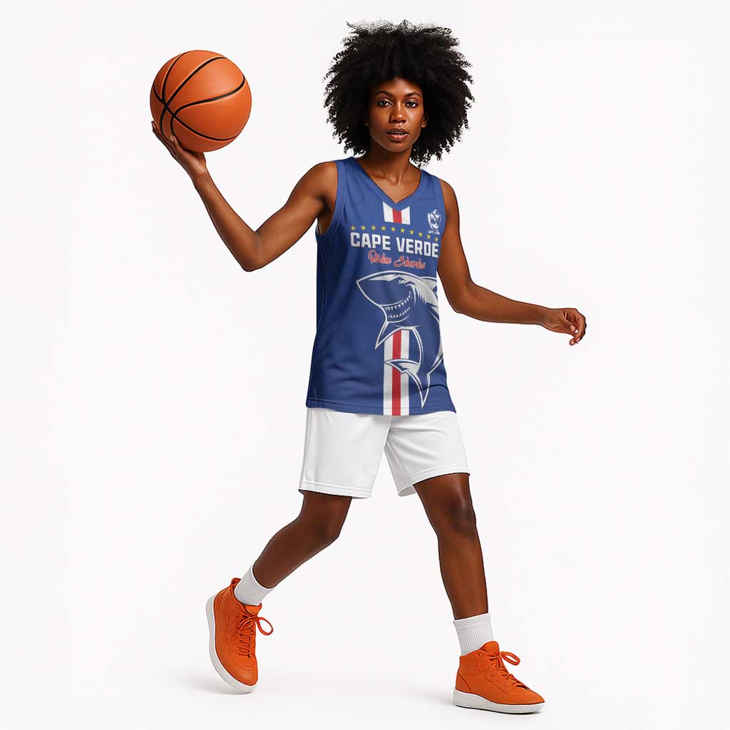 Custom Cape Verde Football Basketball Jersey Go Champions Tubaroes Azuis - African Pride