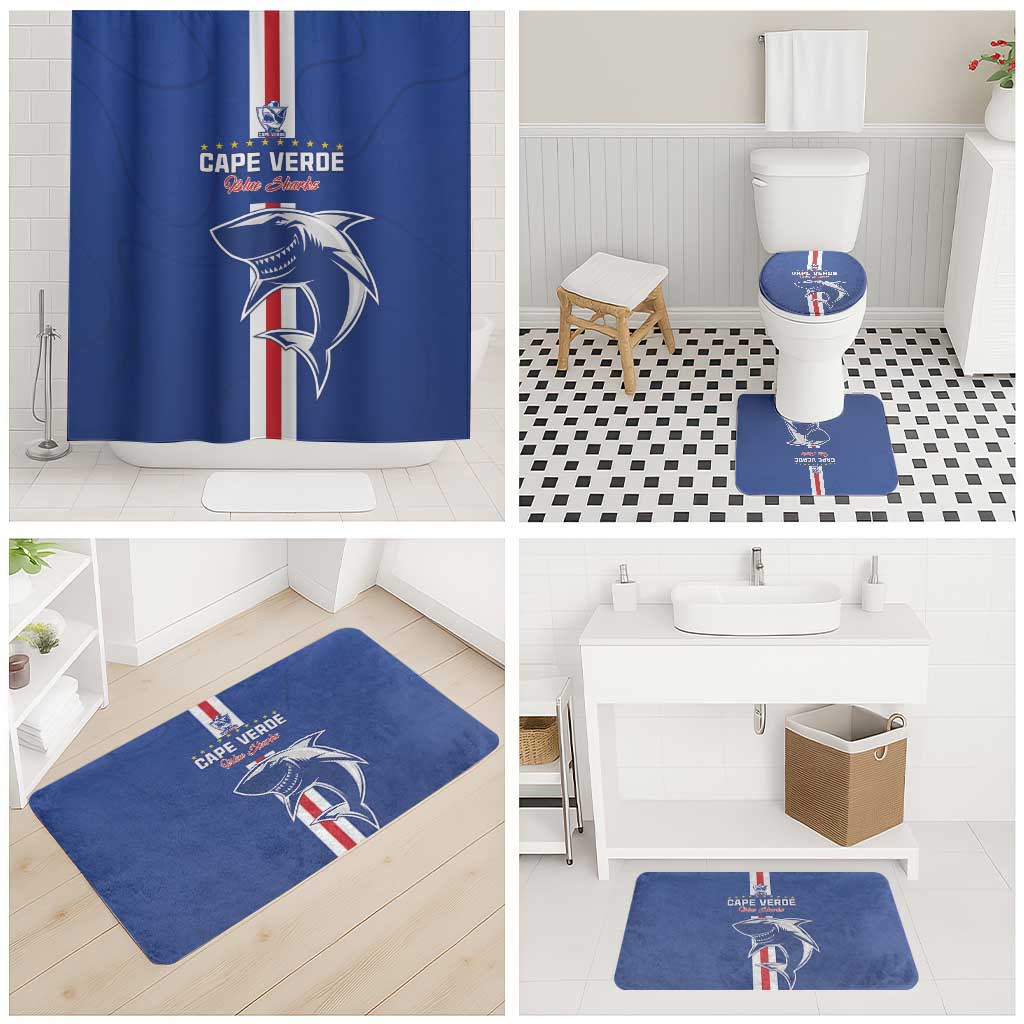 Cape Verde Football Bathroom Set Go Champions Blue Sharks