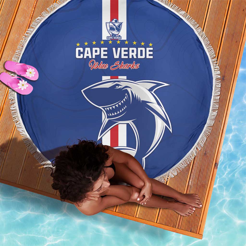 Cape Verde Football Beach Blanket Go Champions Tubaroes Azuis - African Pride