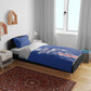 Cape Verde Football Bedding Set Go Champions Tubaroes Azuis - African Pride