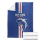 Cape Verde Football Blanket Go Champions Tubaroes Azuis - African Pride