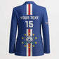 Custom Cape Verde Football Blazer Go Champions Blue Sharks