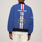 Custom Cape Verde Football Bomber Jacket Go Champions Tubaroes Azuis - African Pride