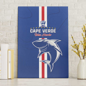 Cape Verde Football Canvas Wall Art Go Champions Tubaroes Azuis - African Pride