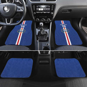 Custom Cape Verde Football Car Mats Go Champions Tubaroes Azuis - African Pride