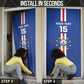 Custom Cape Verde Football Door Cover Go Champions Blue Sharks