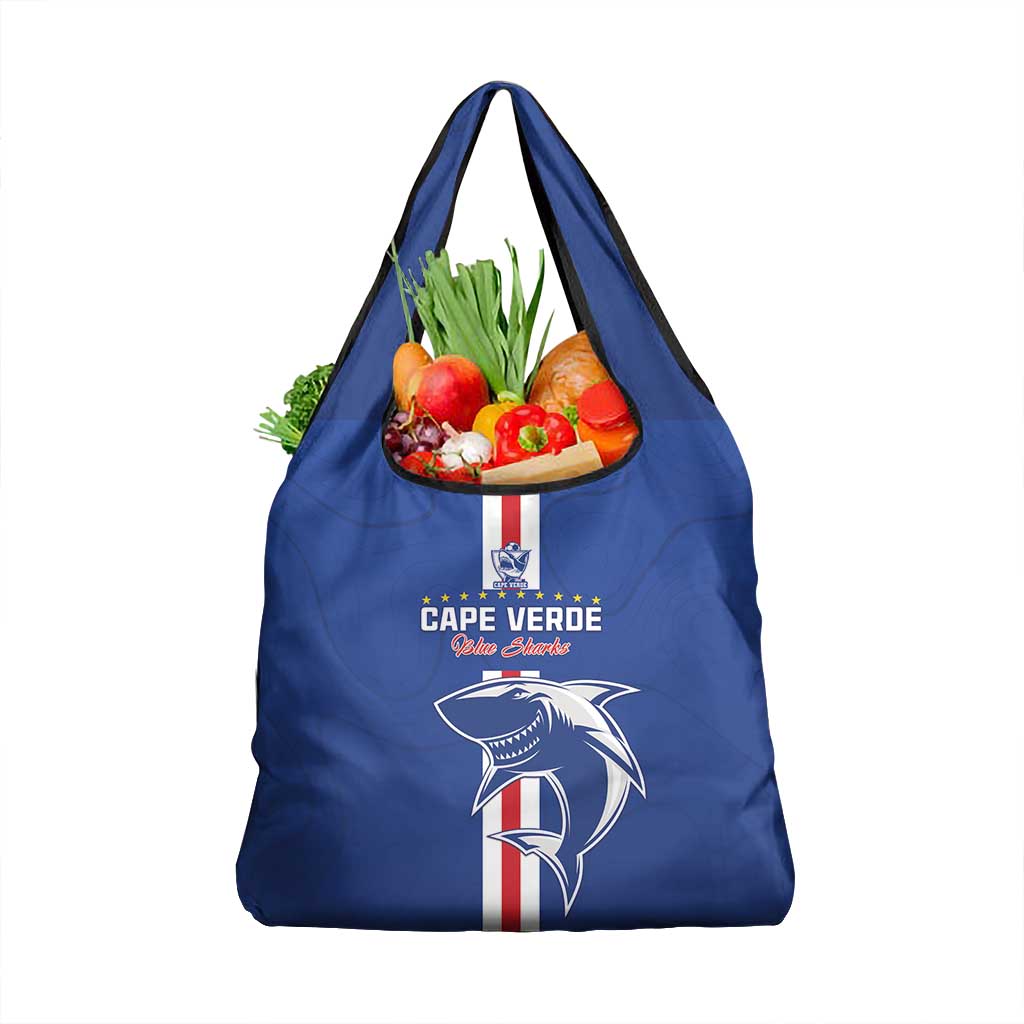Cape Verde Football Grocery Bag Go Champions Tubaroes Azuis - African Pride